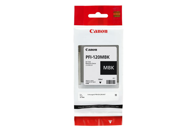 Картридж PFI-120MBK Canon TM-200/205/300/305, 130 мл  (O) matte black 2884C001